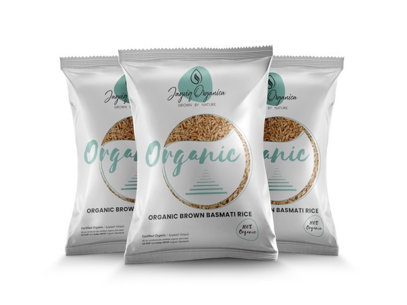 jayviq organica, Organic Brown Basmati Rice , 1Kg
