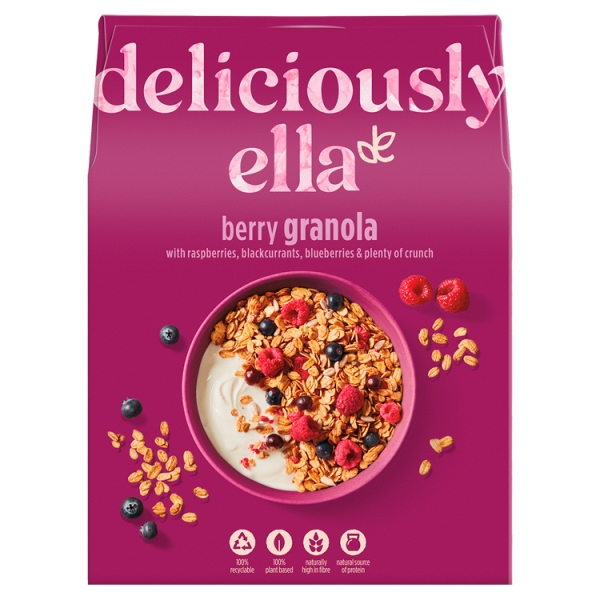 Deliciously Ella ,Berry granola with mix berries, 500g