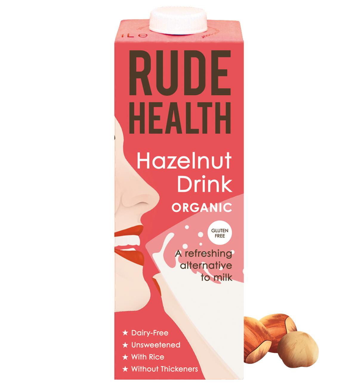 Rude Health, Hazelnut Drink, 1 Ltr