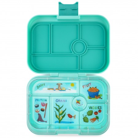 YUMBOX, Panino Bento Lunch Box, Surf Green, 6compartments