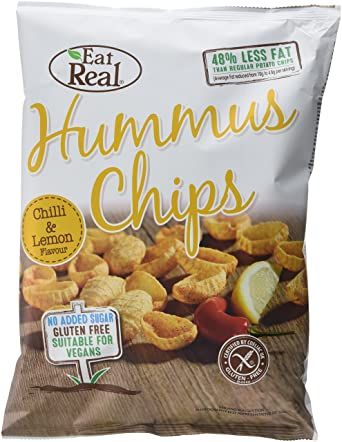 Eat Real, Hummus chips, Chilli & lemon, 135g