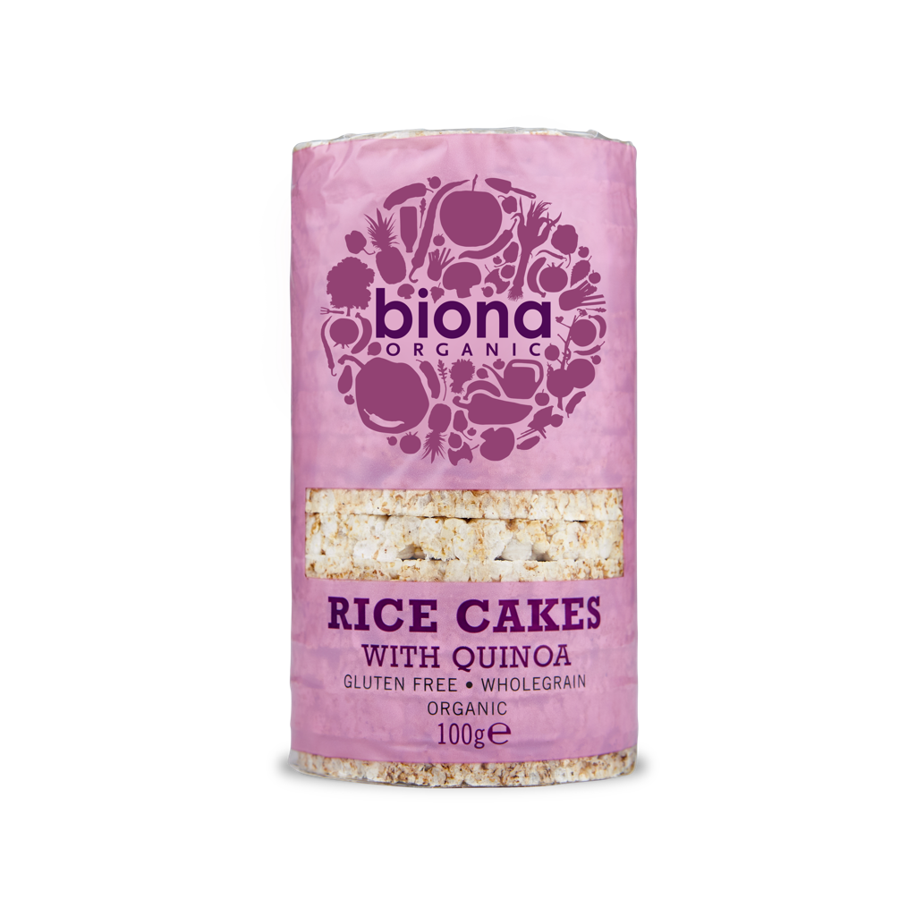 Biona, Rice Cakes with Quinoa, 100g