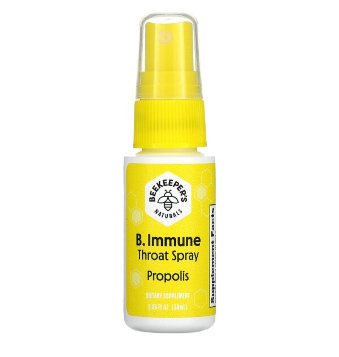 Beekeepers Naturals, Propolis Throat Spray, 30 ml